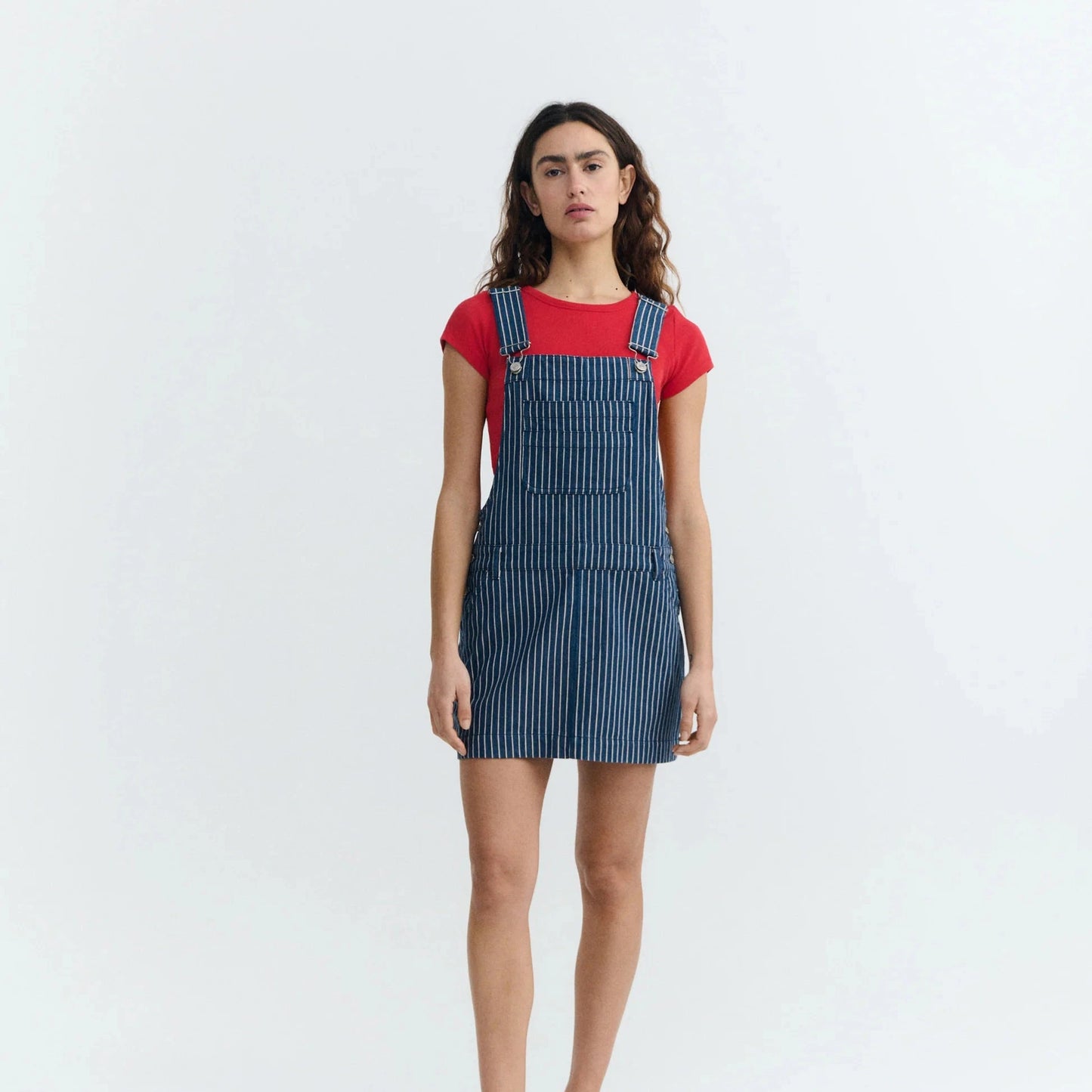 Short Dress Rafaela - Railway Stripes