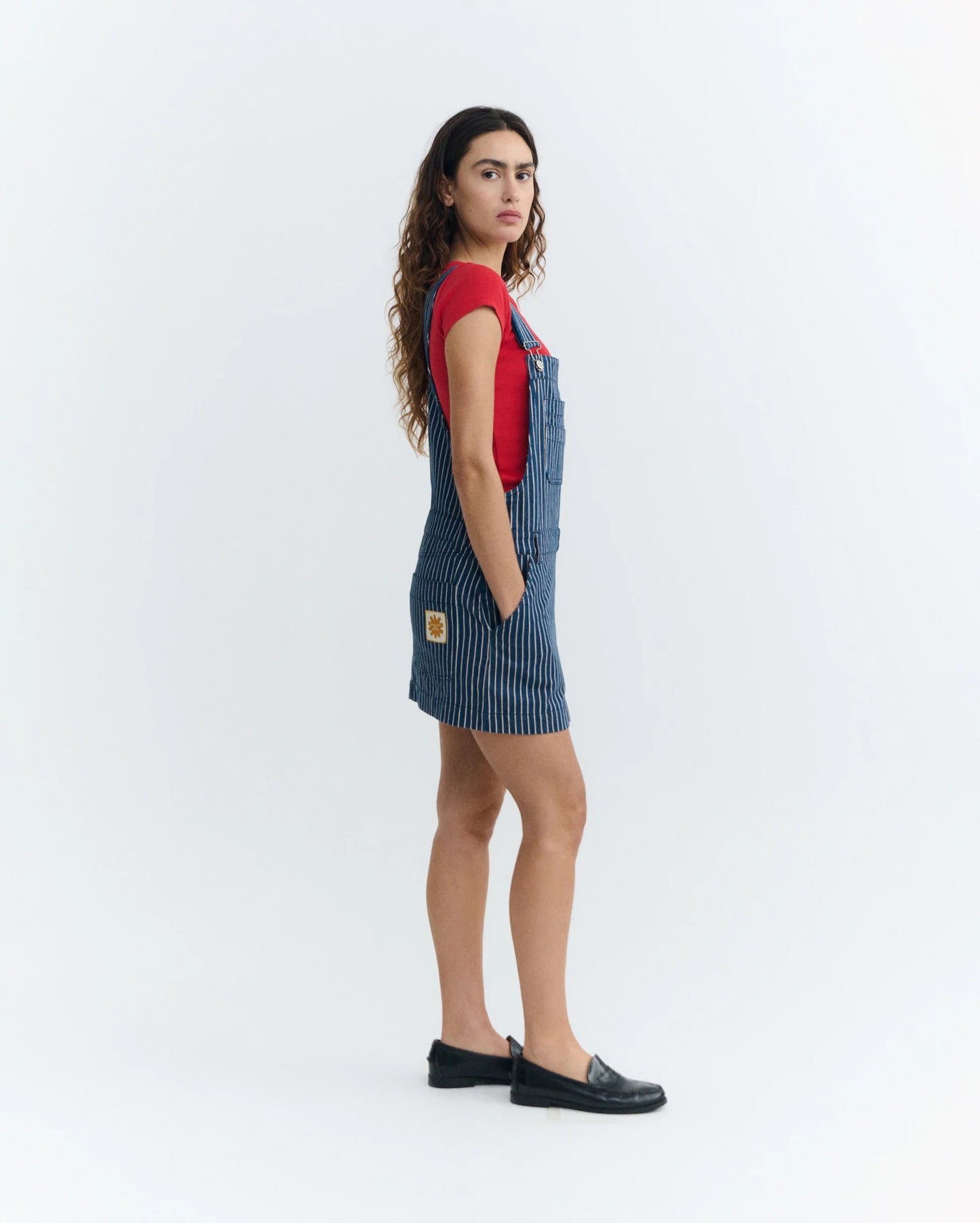 Short Dress Rafaela - Railway Stripes