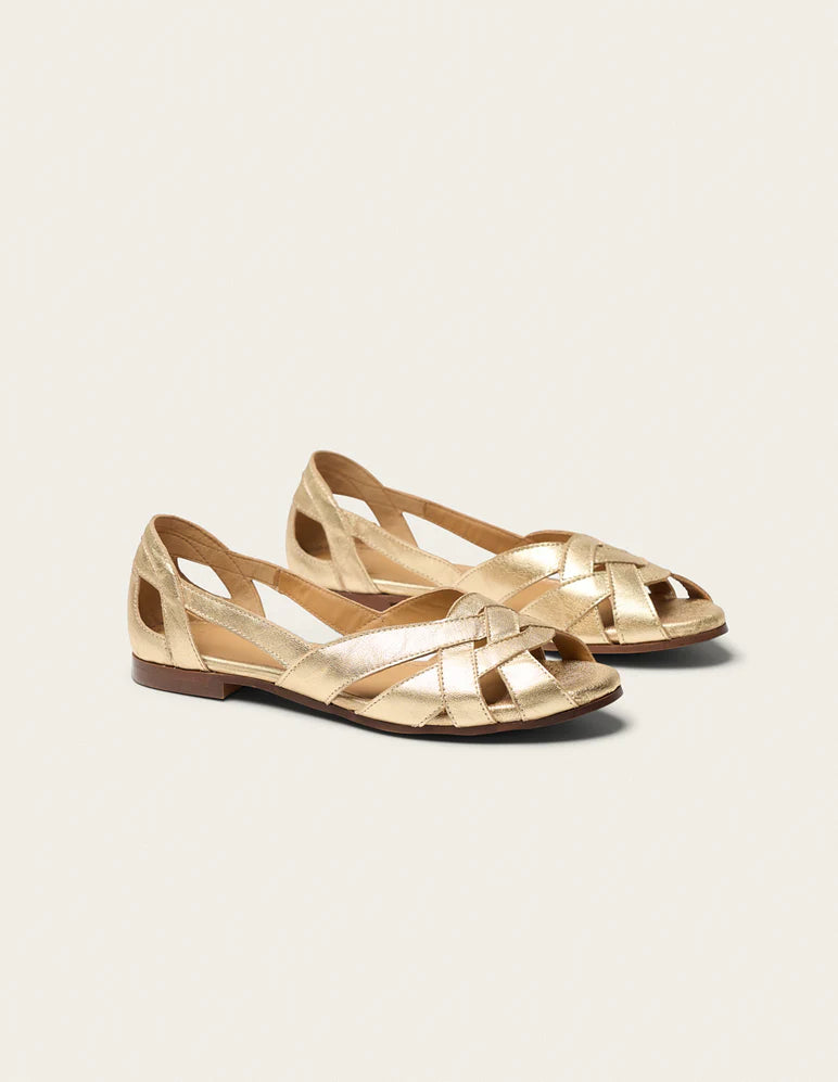 LAST PAIR in 41 - Clémentine Sandals - Golden Leather
