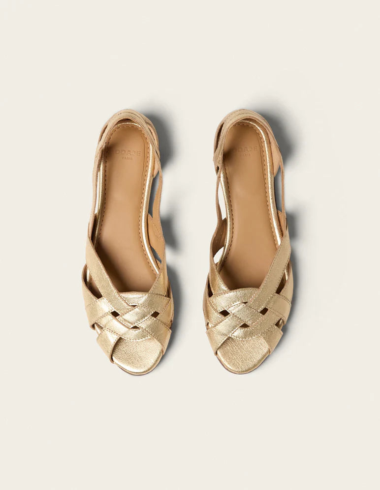 LAST PAIR in 41 - Clémentine Sandals - Golden Leather
