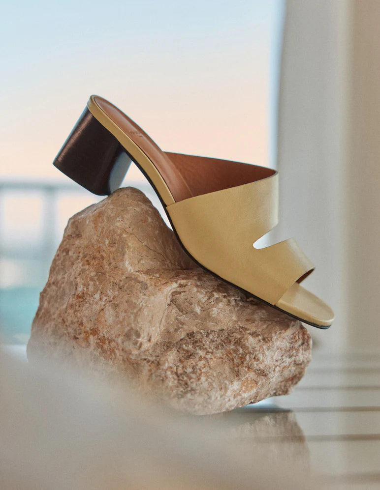 Fika Mules - Pastel Yellow