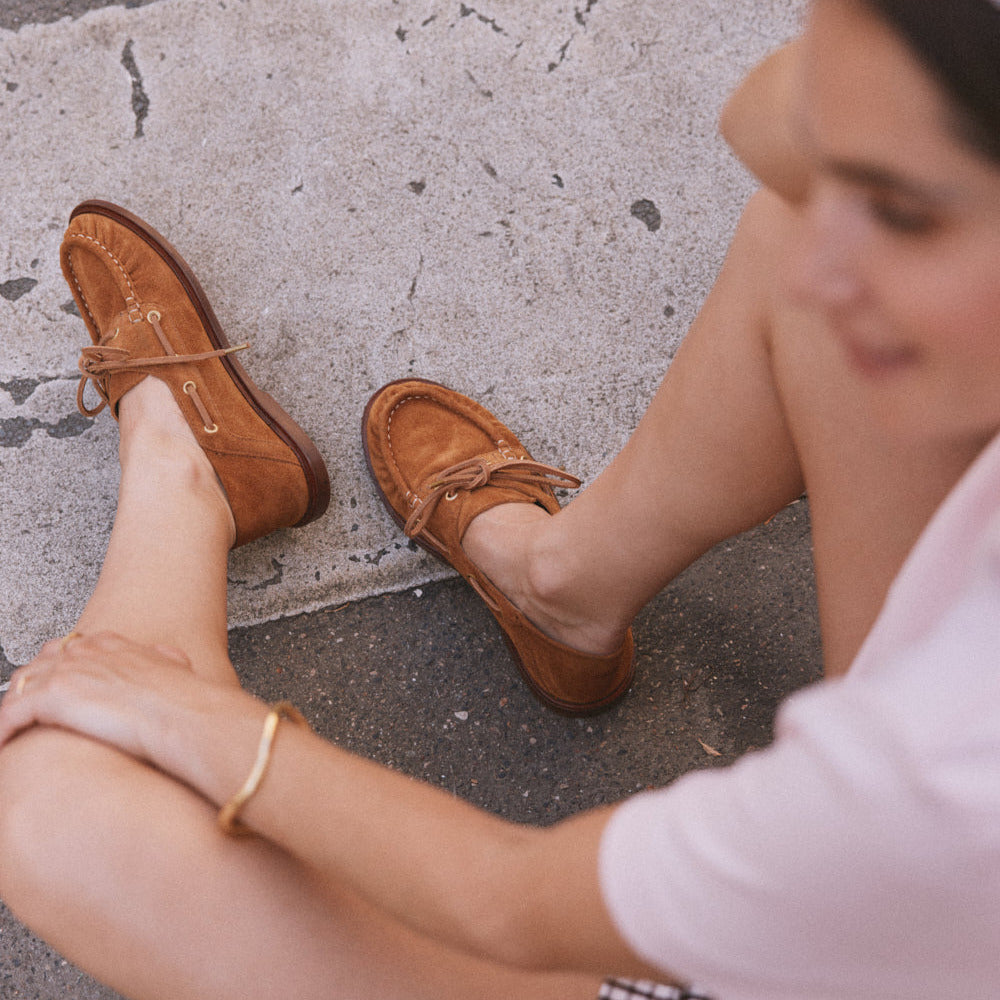 Ovel Moccassins - Amber Suede