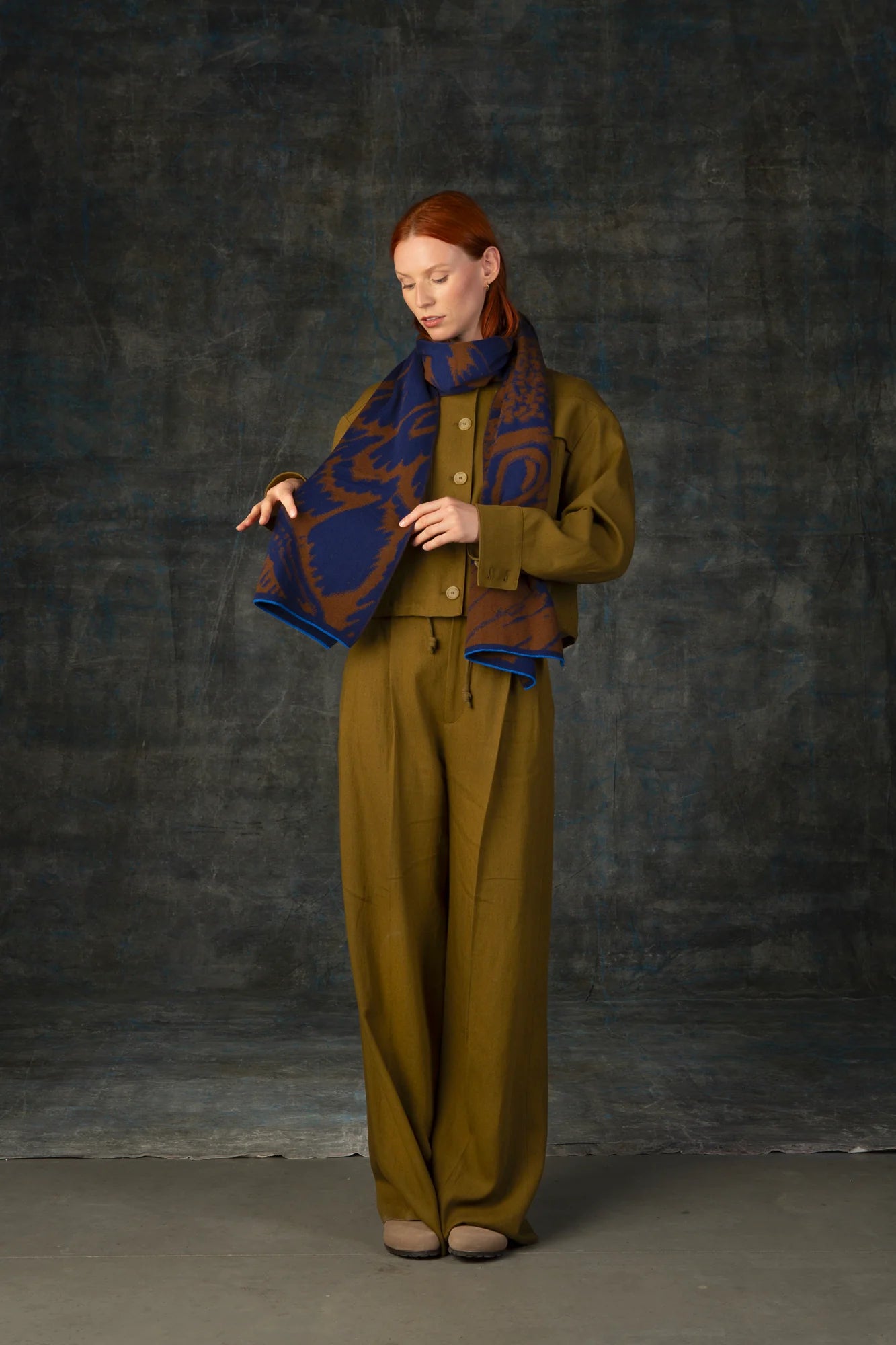 Furcula Maxi Scarf - Cacao