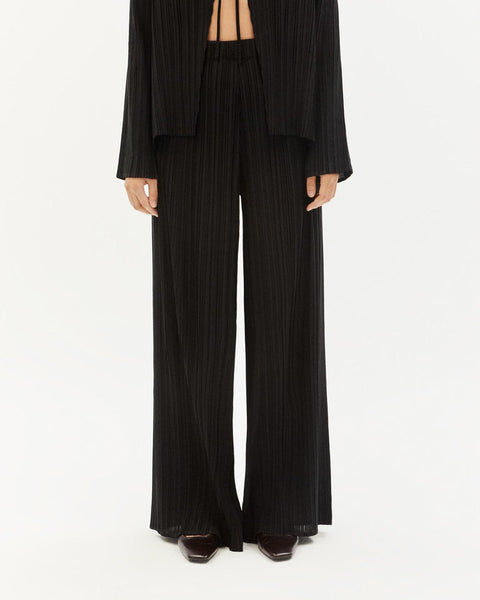 Pleated Maro Pants - Black