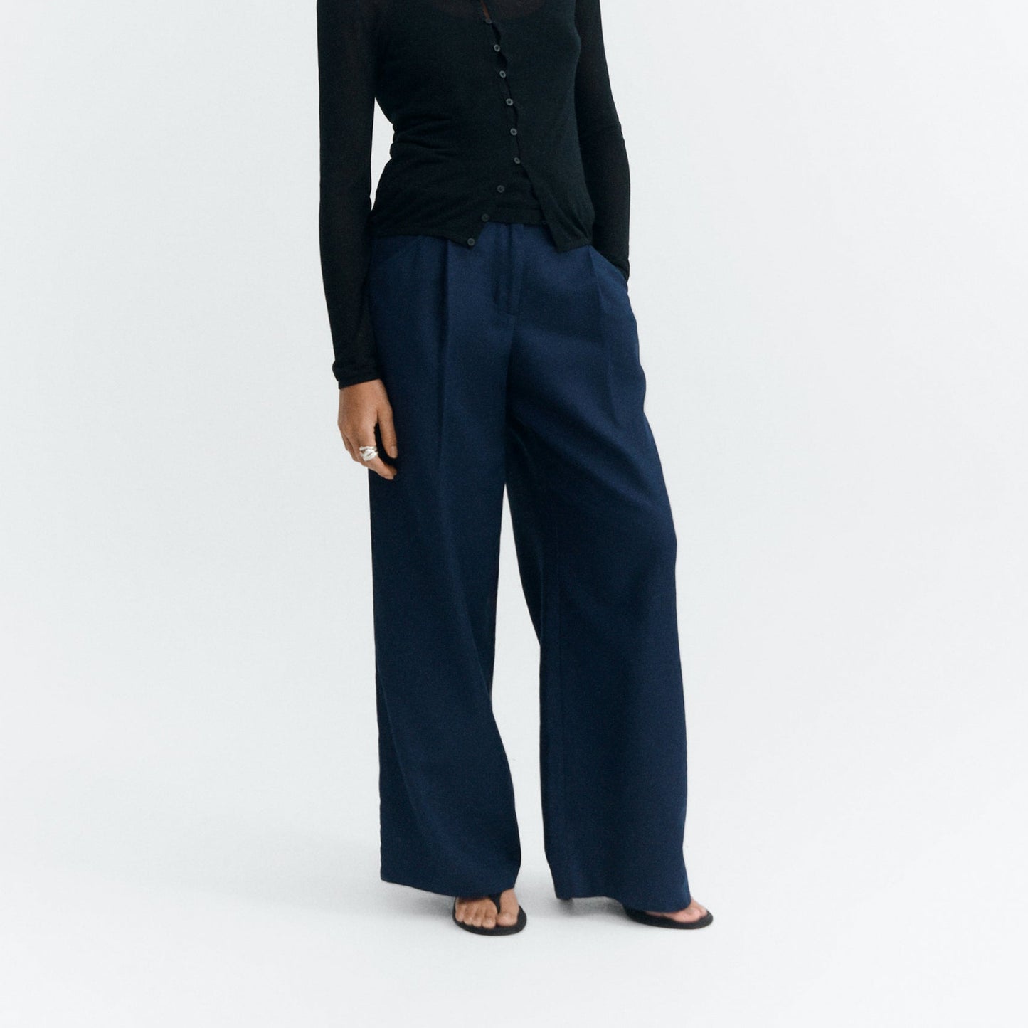 LAST ONES in 34 (fit big) - Molly Pants - Navy Hemp
