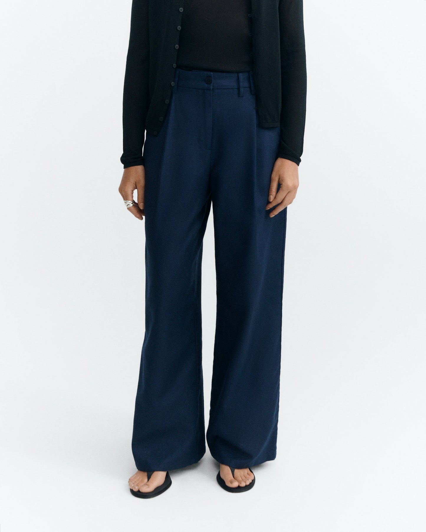 LAST ONES in 34 (fit big) - Molly Pants - Navy Hemp