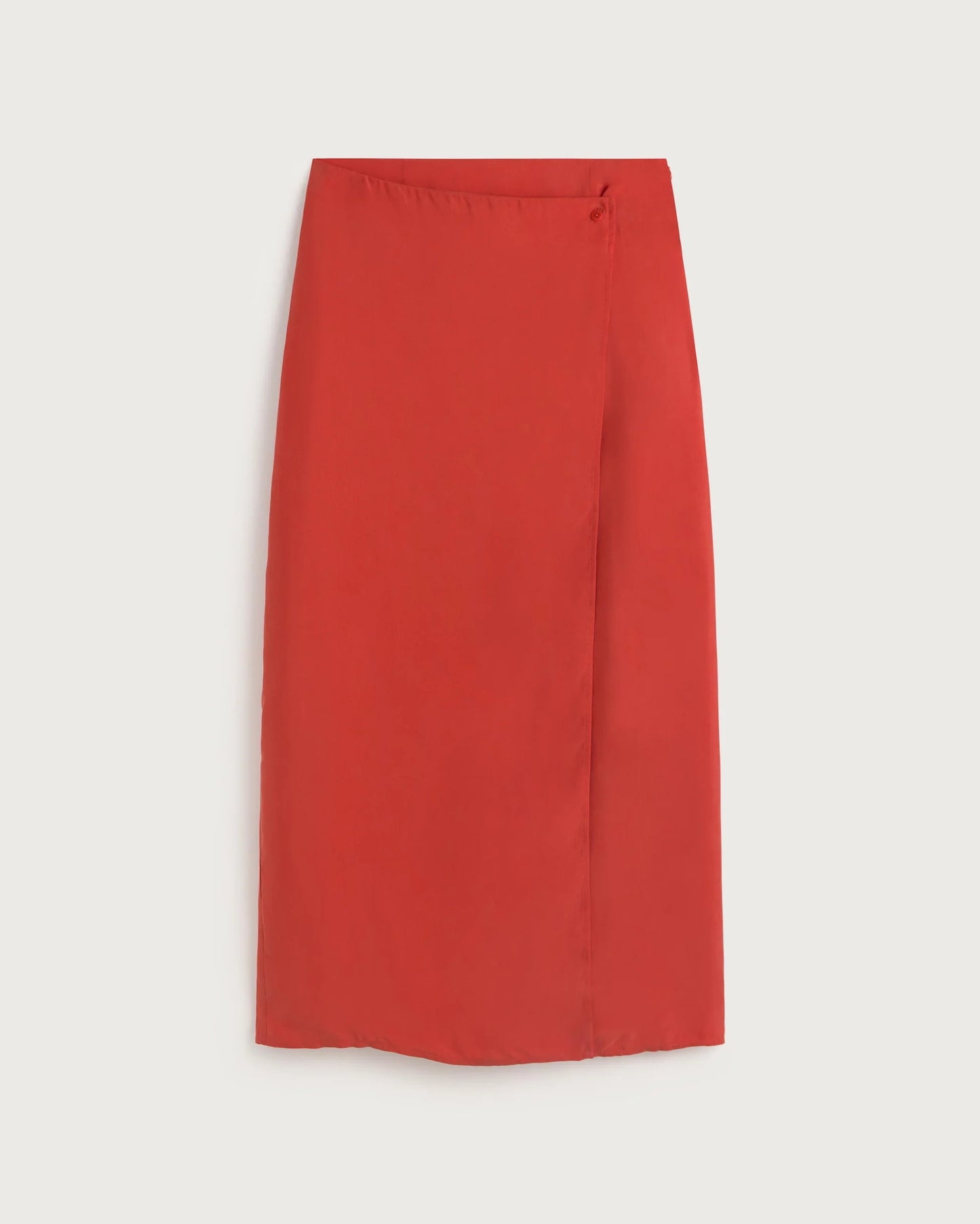 LAST ONE IN 36- Selina Long Skirt - Red Cupro