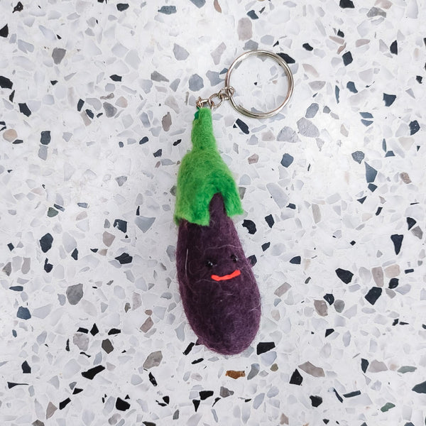 Keychain Wool - Veggies & Fruits