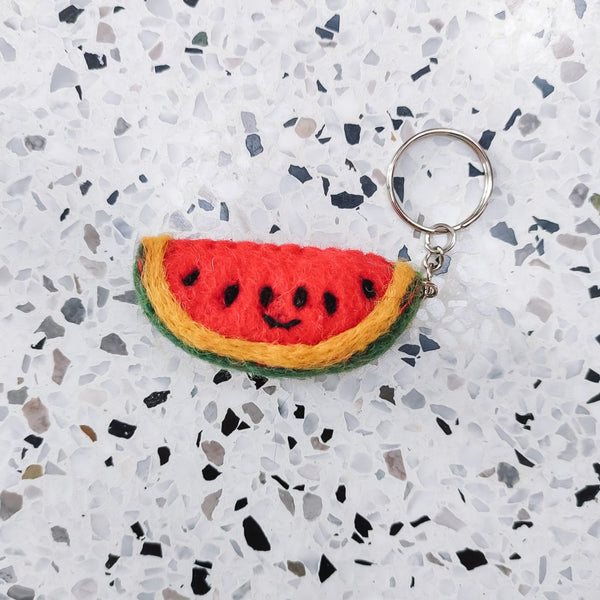 Keychain Wool - Veggies & Fruits