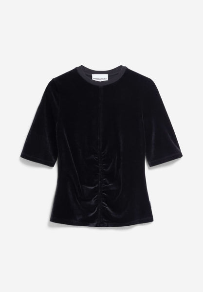 Traslaraa Velvet Top - Black