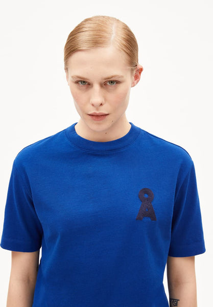 Tarjaa A Embro T-shirt - Lapis Blue