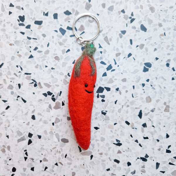 Keychain Wool - Veggies & Fruits