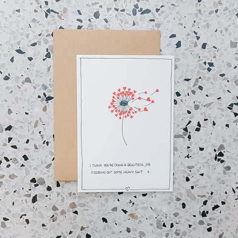 Emma Nieke Greeting Card - Heavy Shit