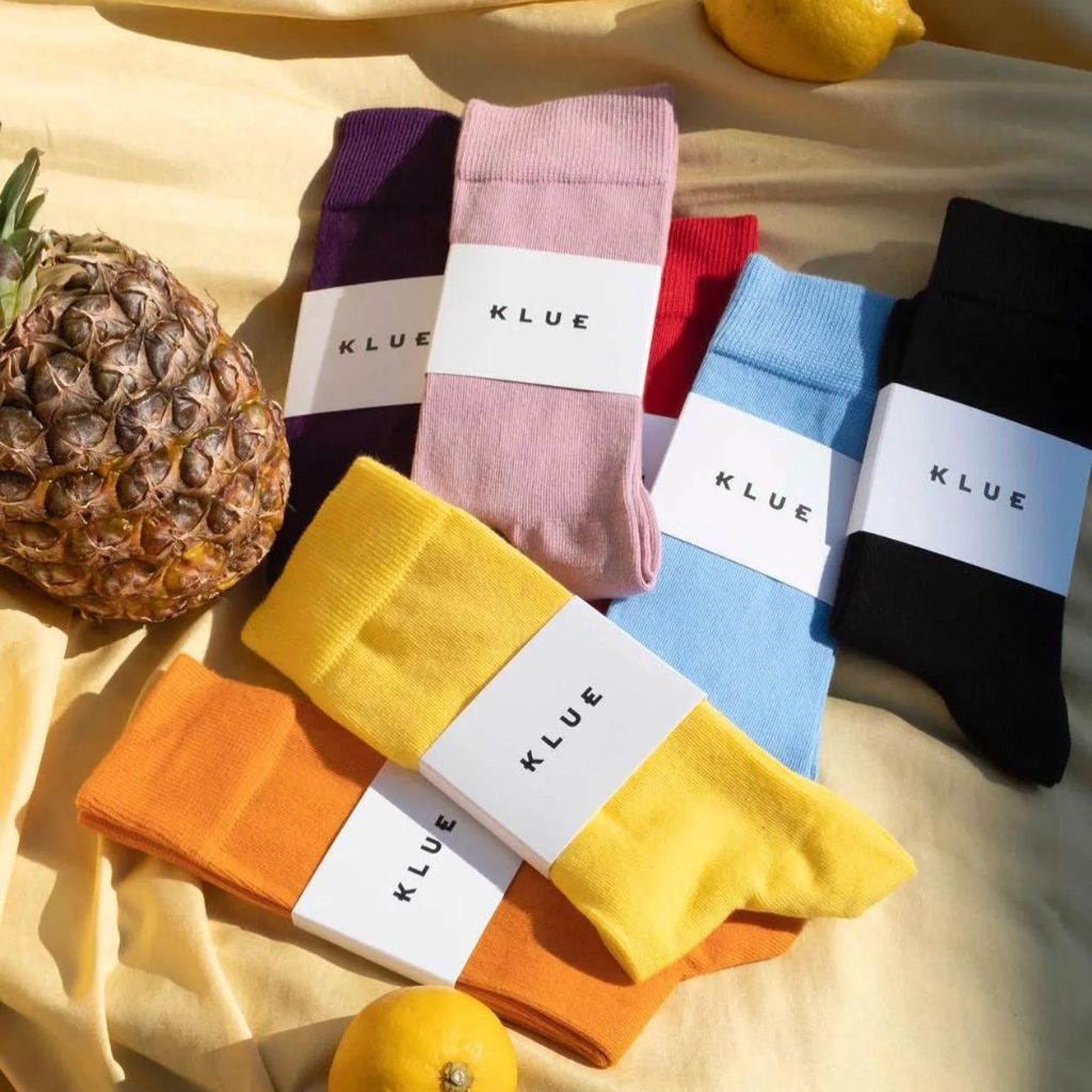 Organic Solid Socks - Yellow