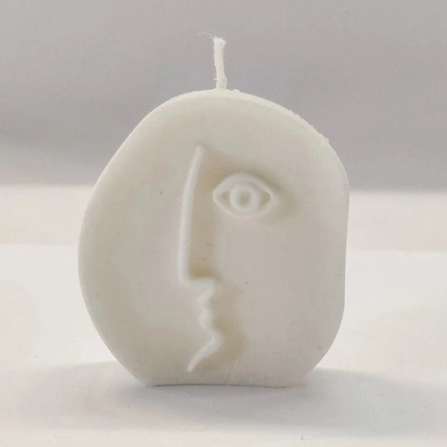 Abstract Face I Candle