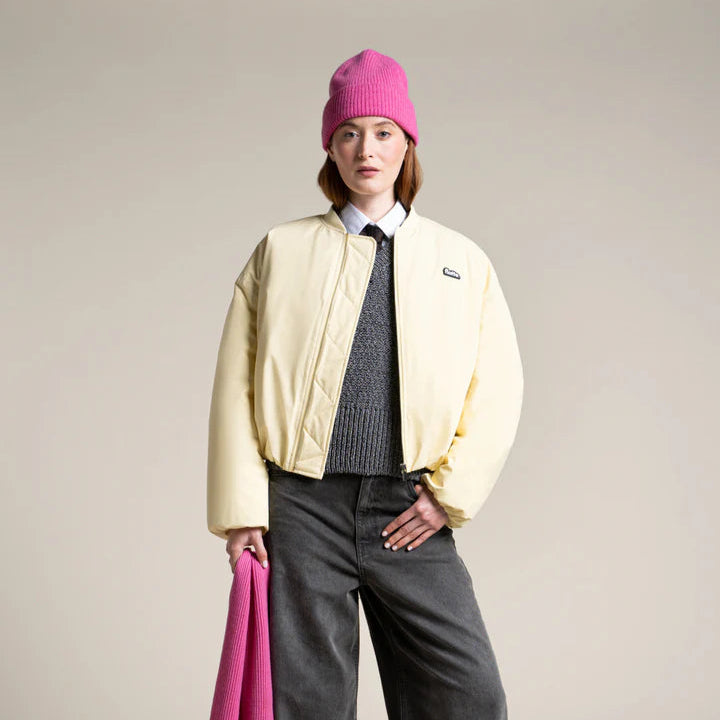 Alesia Oversized Bomber - Butter