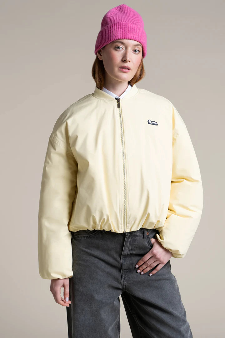 Alesia Oversized Bomber - Butter
