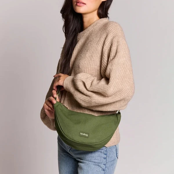 Andrea Half Moon Bag - Olive