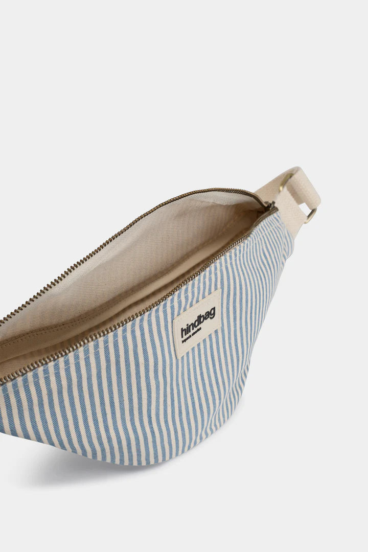 Olivia Banana bag - Thin Stripes Blue
