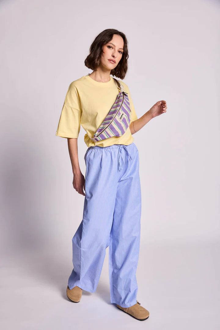 Olivia Banana bag - Purple Stripes