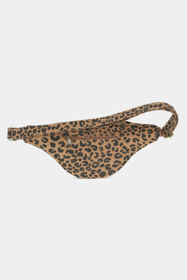 Sasha Banana Bag L - Leopard Canelle