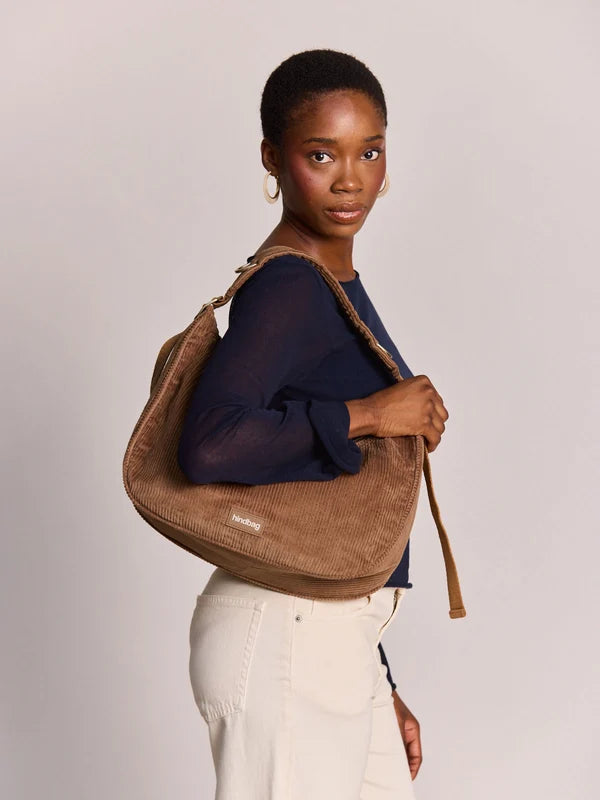 Bianca Shoulder Bag - Macchiato Velours
