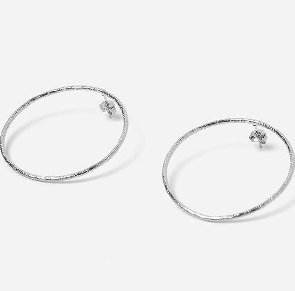 Babette Large Hoops - Silver