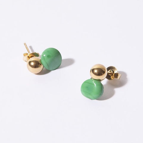 CHIC ALORS! Smack Earrings - Green