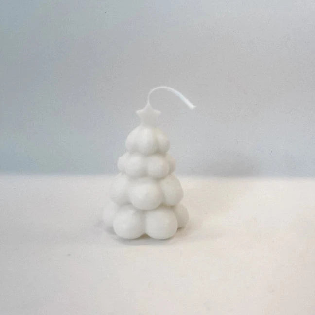 Bubbly Christmas Tree Candle