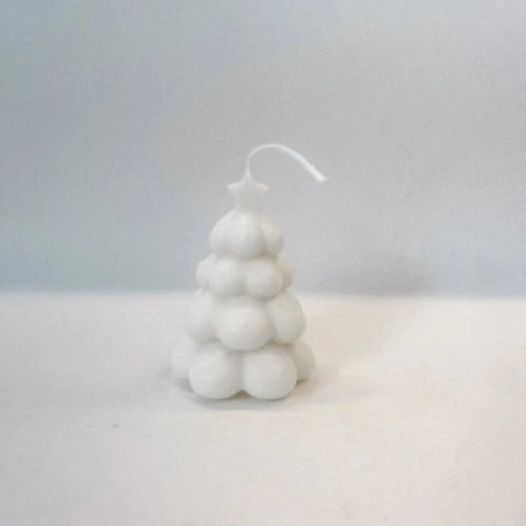 Bubbly Christmas Tree Candle