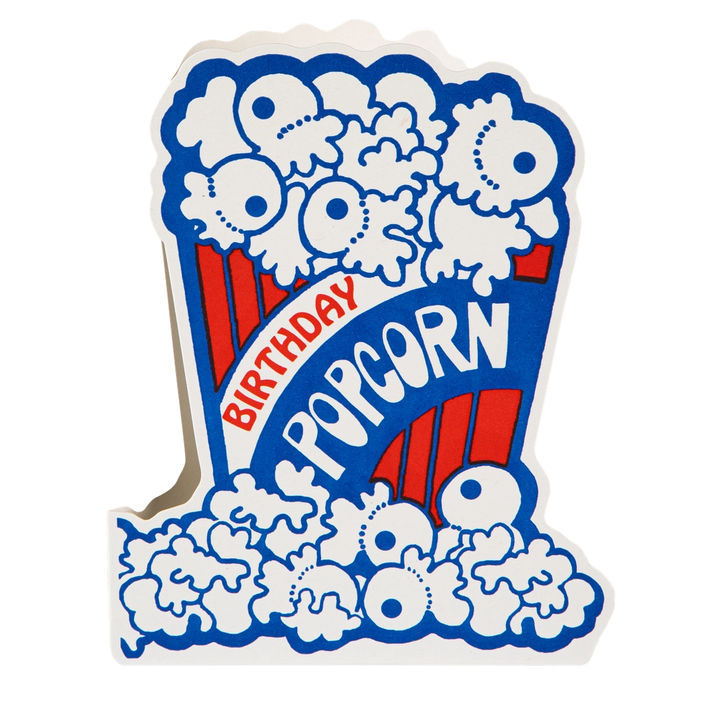 Popcorn Birthday Card