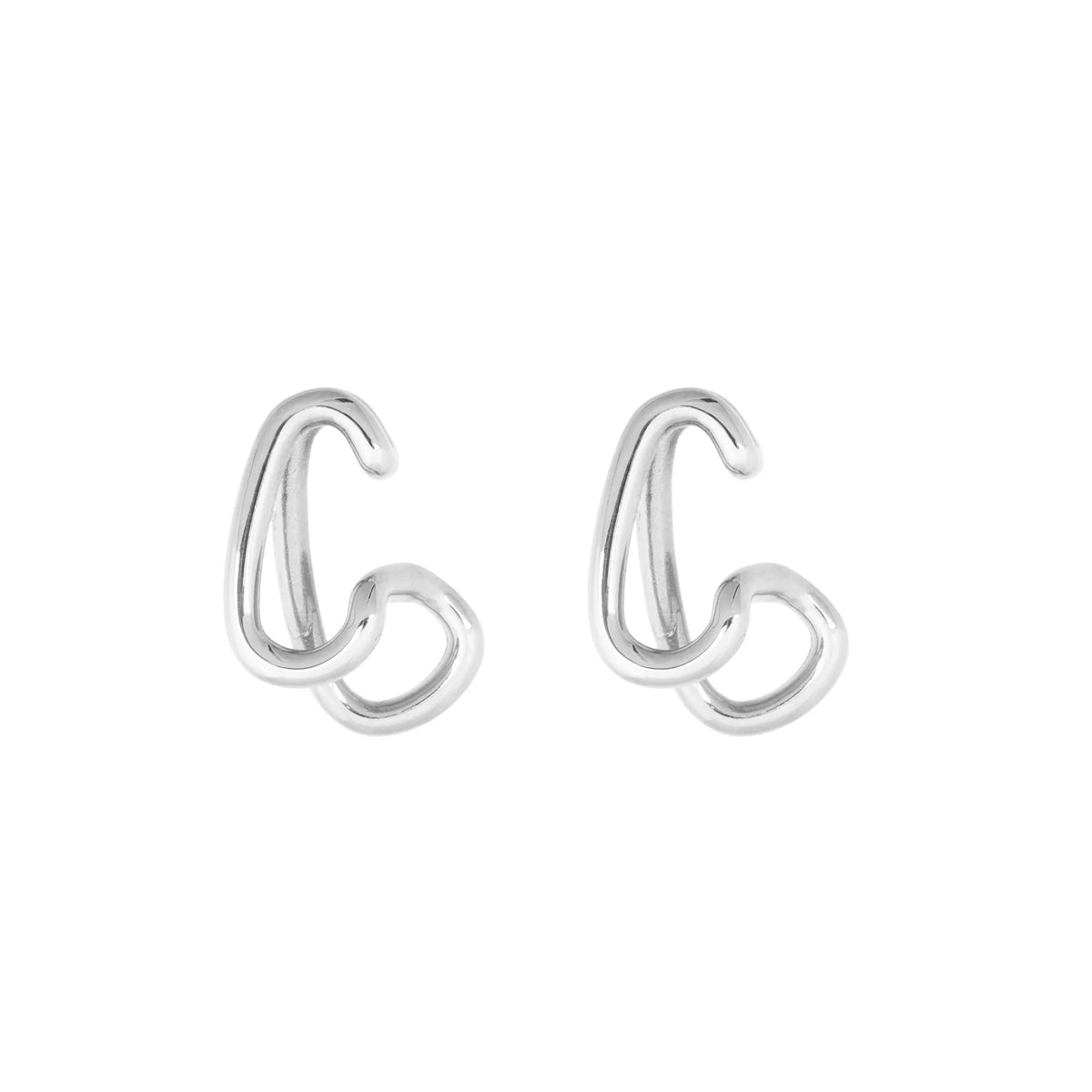 Clasp Ear Cuff - Silver