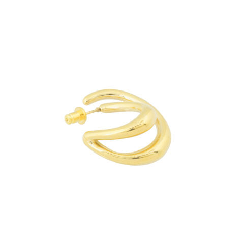 Bandhu Cutted Earrings - Gold
