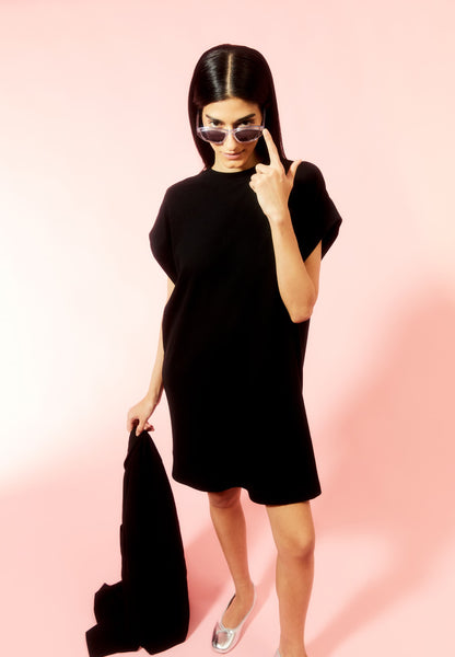 Daarixa Linen Dress - Black