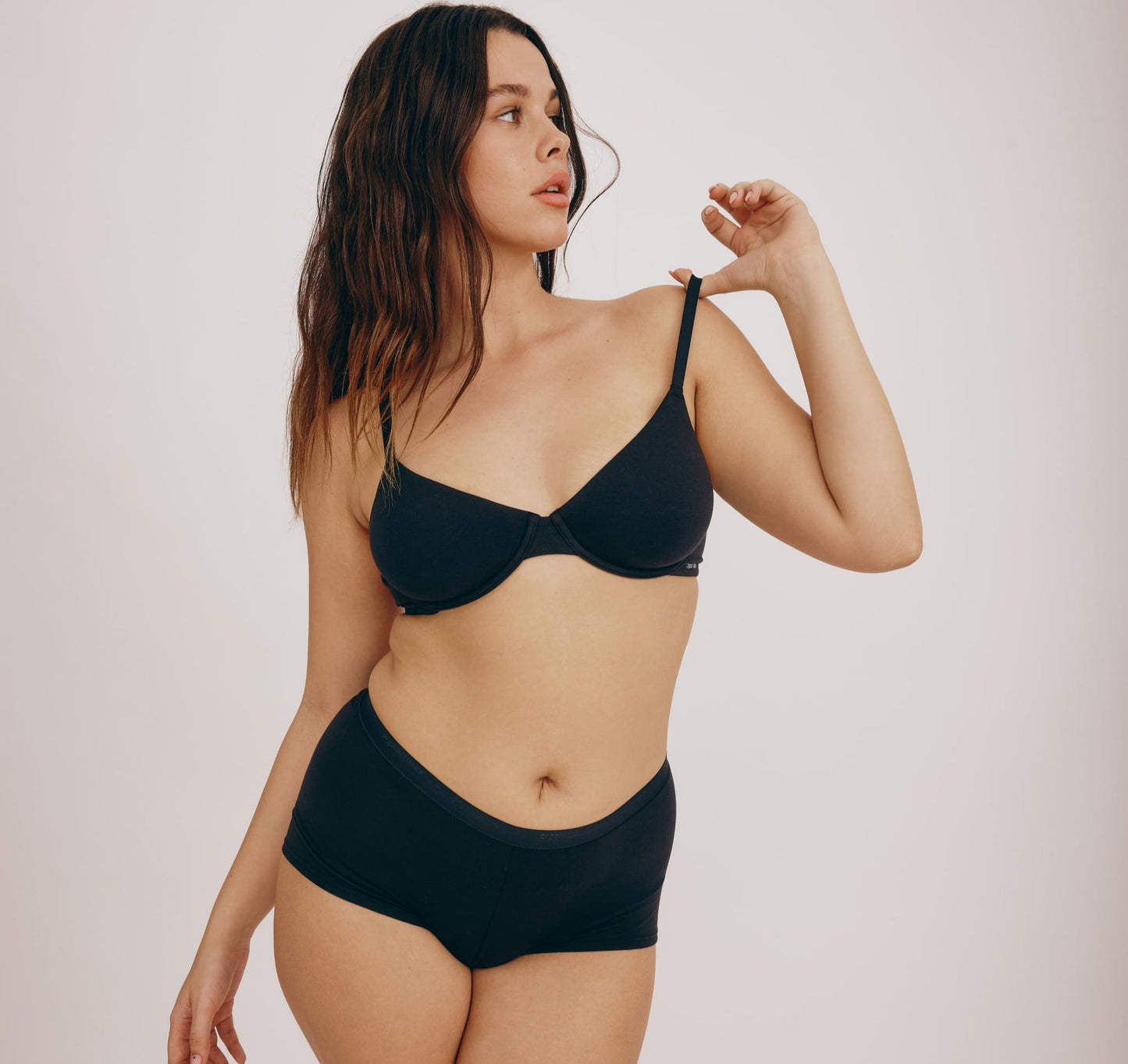 Core Unlined Demi Bra - Black