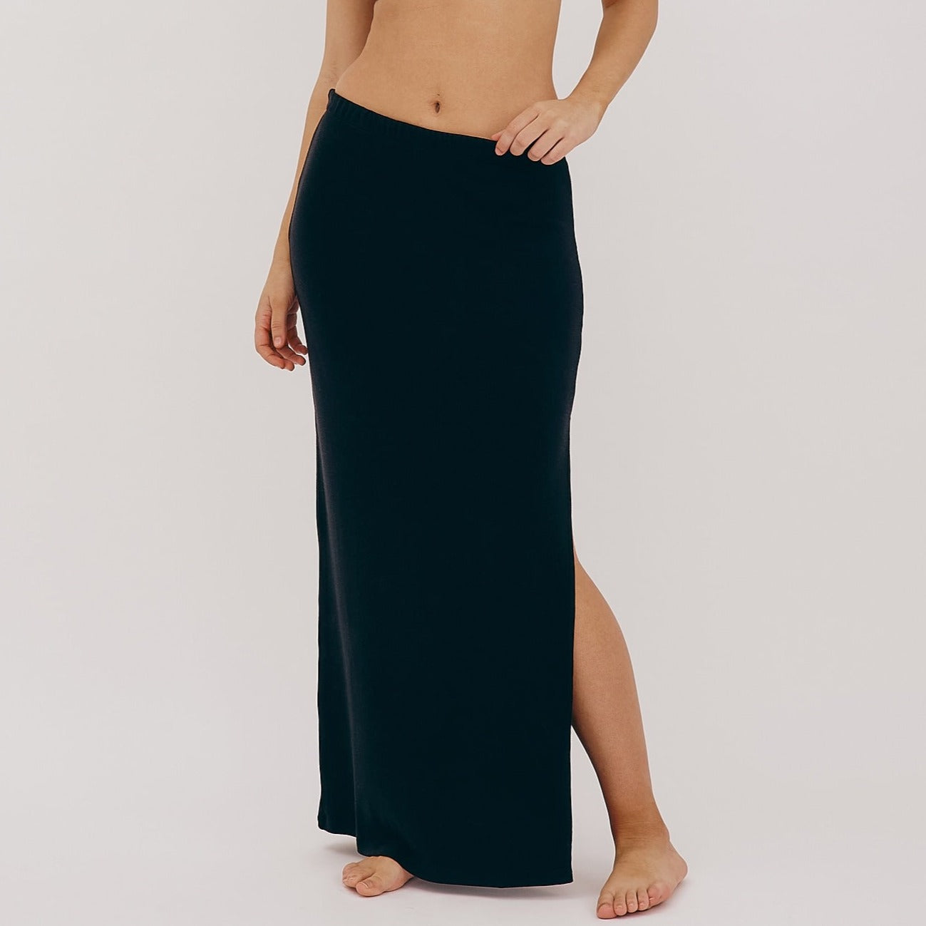 LAST ONE in S -Maxi Skirt - Black