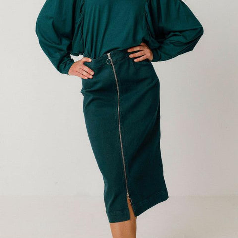 Dota Skirt - Dark Green