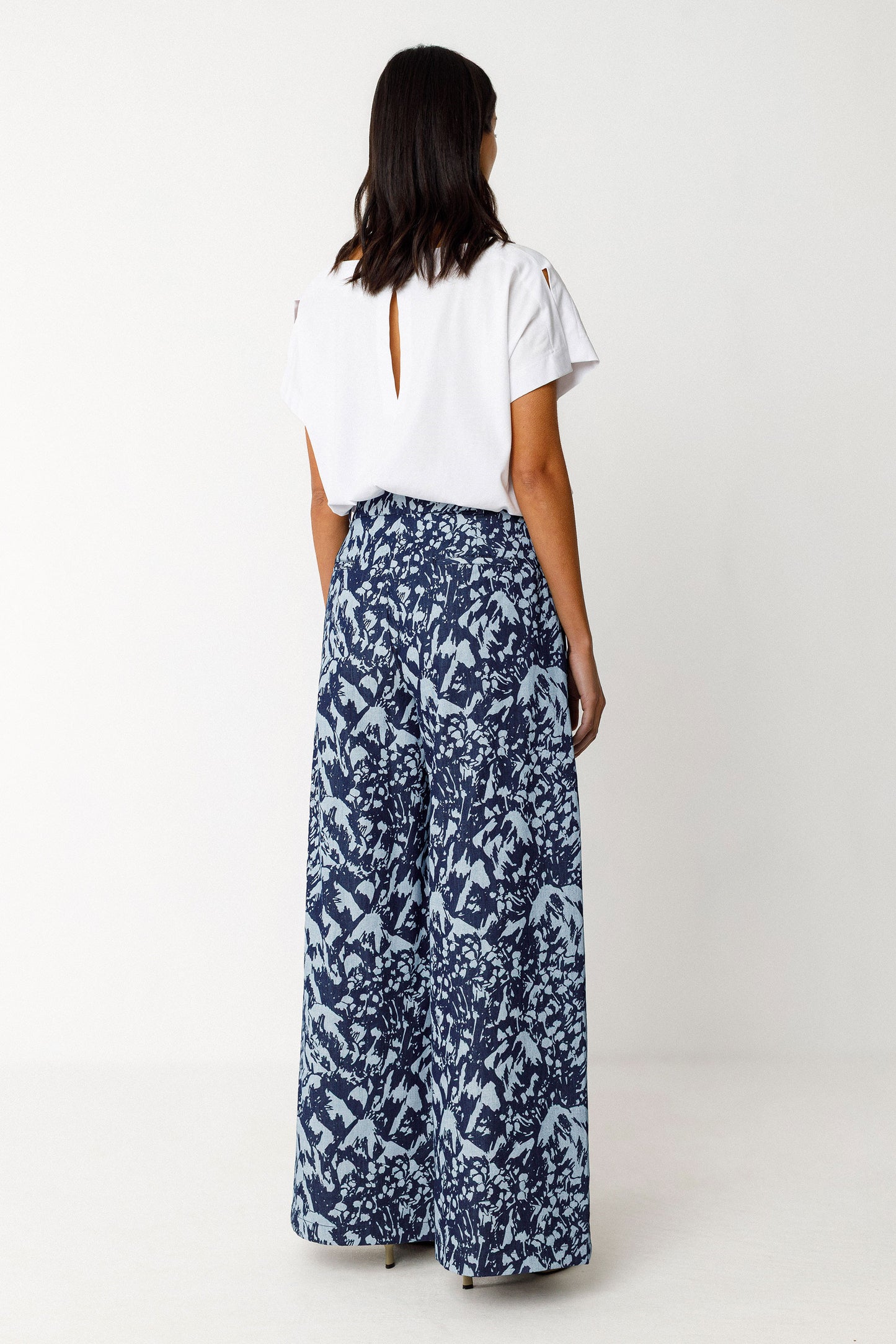 LAST ONE in 36 - Ena Trousers - Navy Camo
