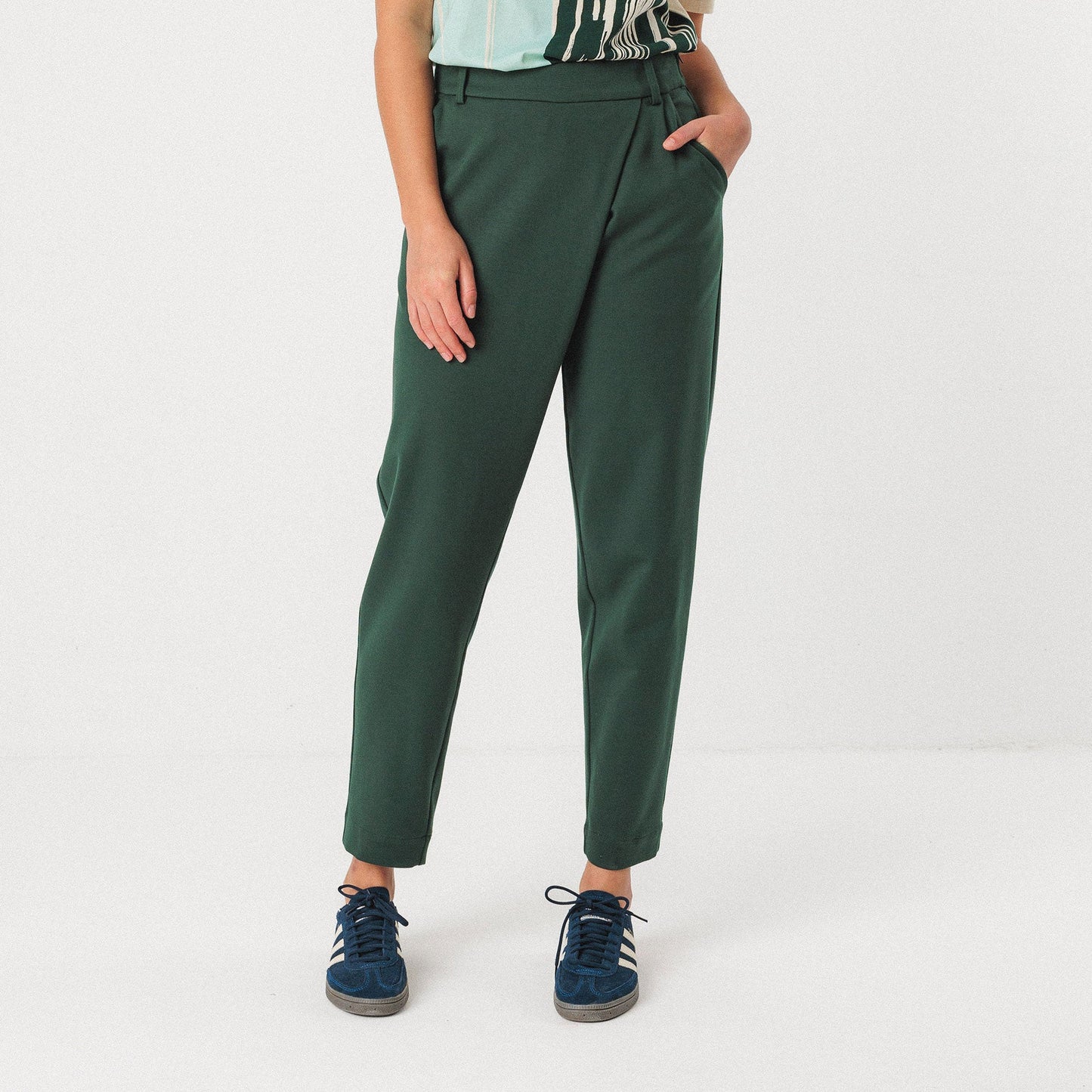 LAST ONE IN 40 - Ezama Trousers - Dark Green