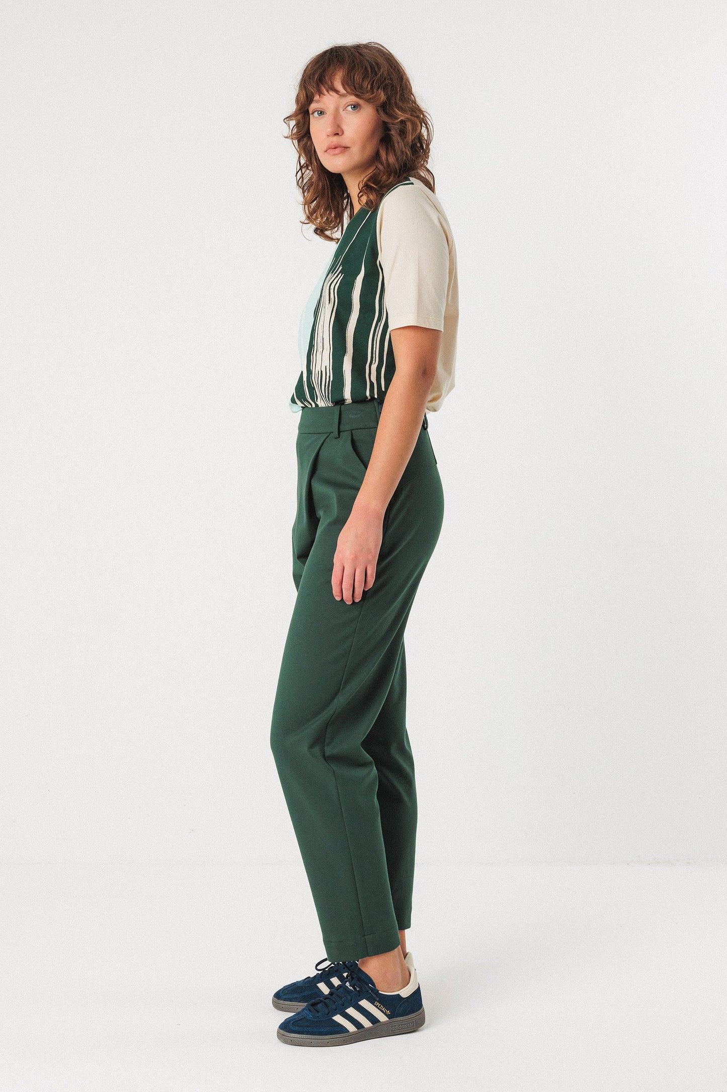 LAST ONE IN 40 - Ezama Trousers - Dark Green