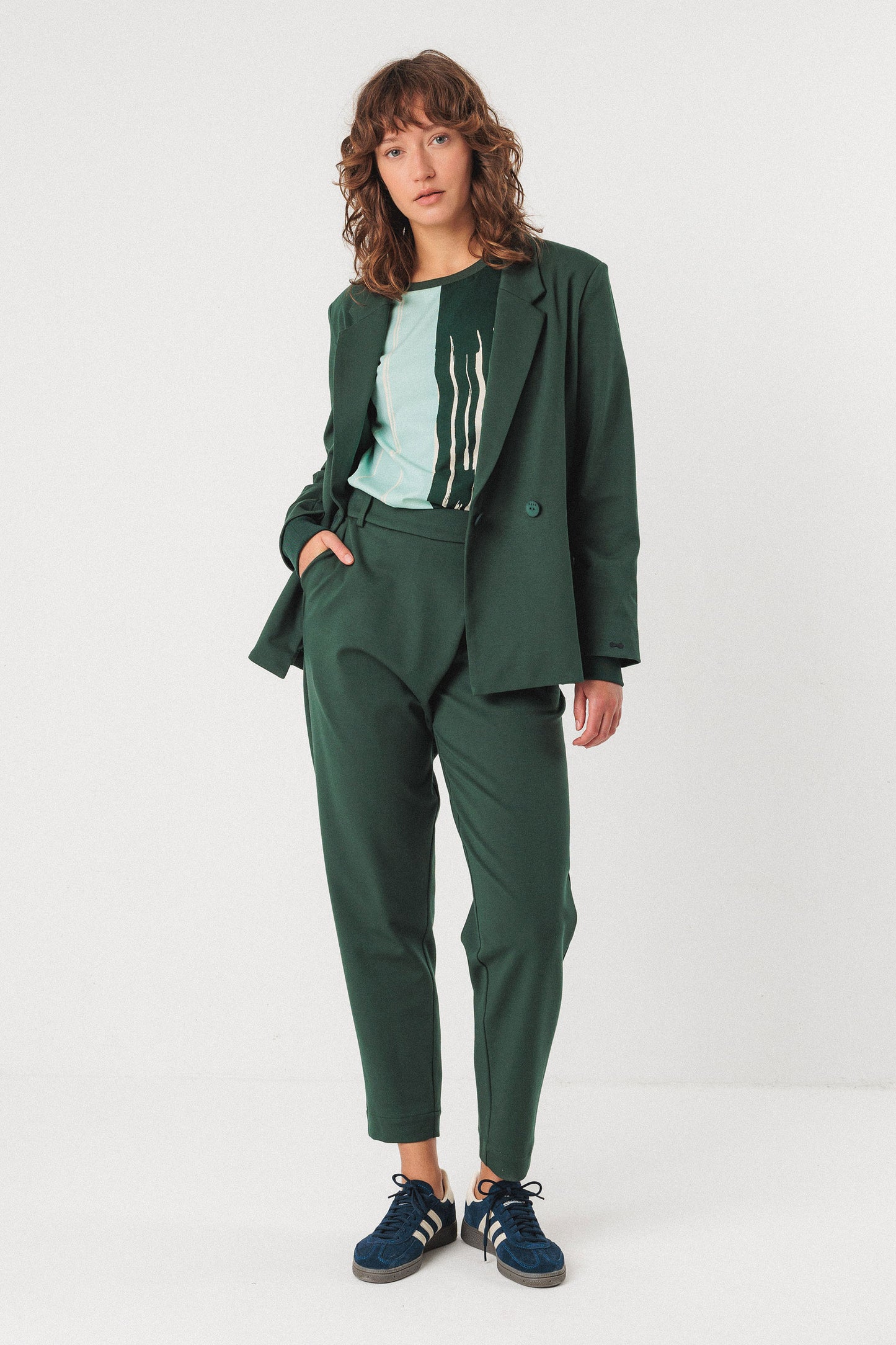 LAST ONE IN 40 - Ezama Trousers - Dark Green