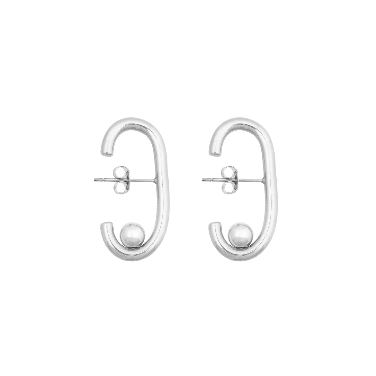 Fuse Earrings - Silver