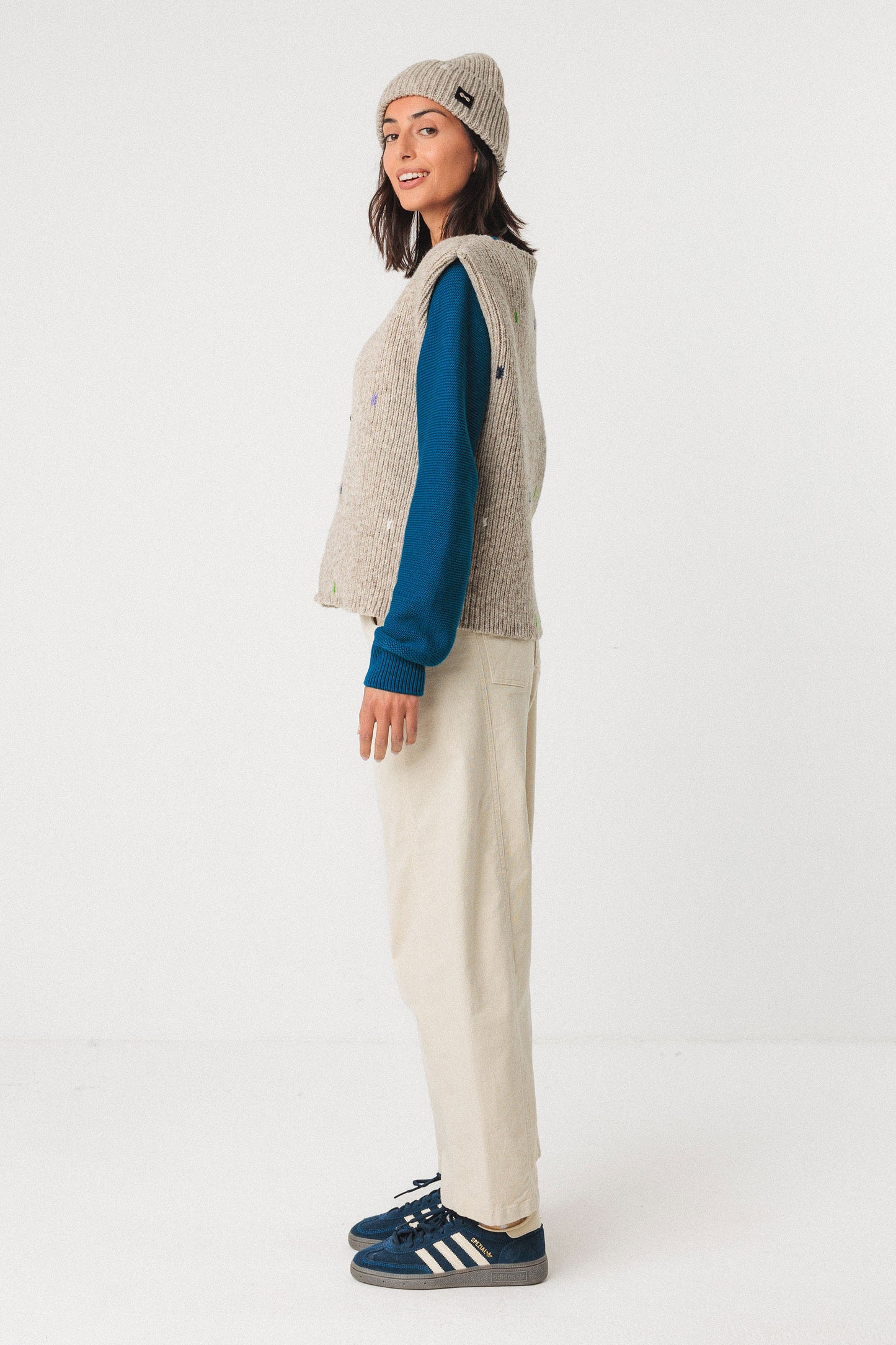 Goiatz Knitted Vest - Cream