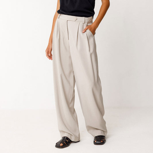 Haide Trousers - Pearl Grey