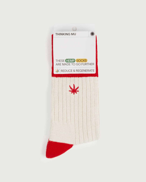 Peu Hemp Socks - Red