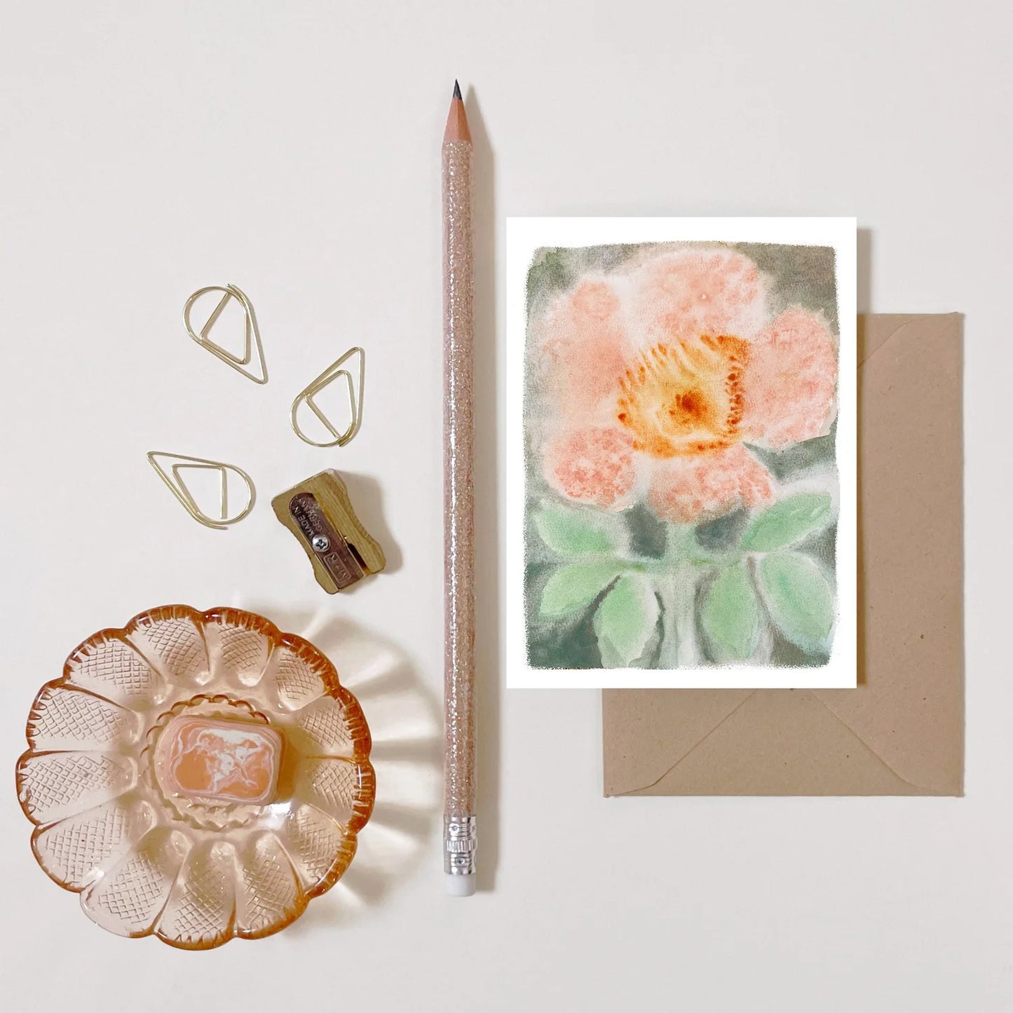 Mini Greeting Card - Dogrose