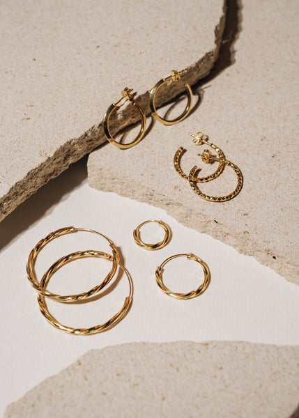 Flawed Lucie Hoops - Gold