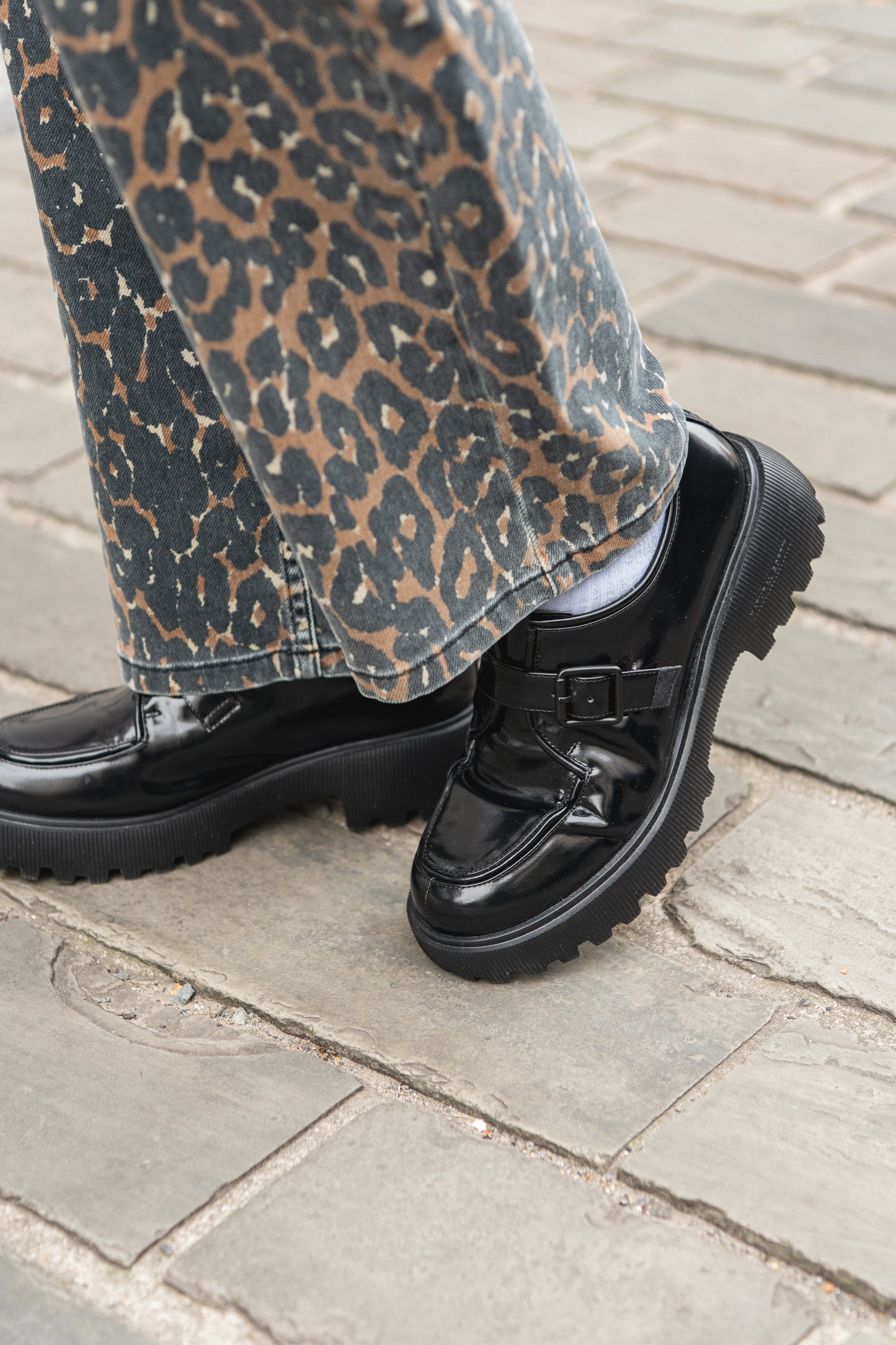 Woden Posey Monk Loafer - Black