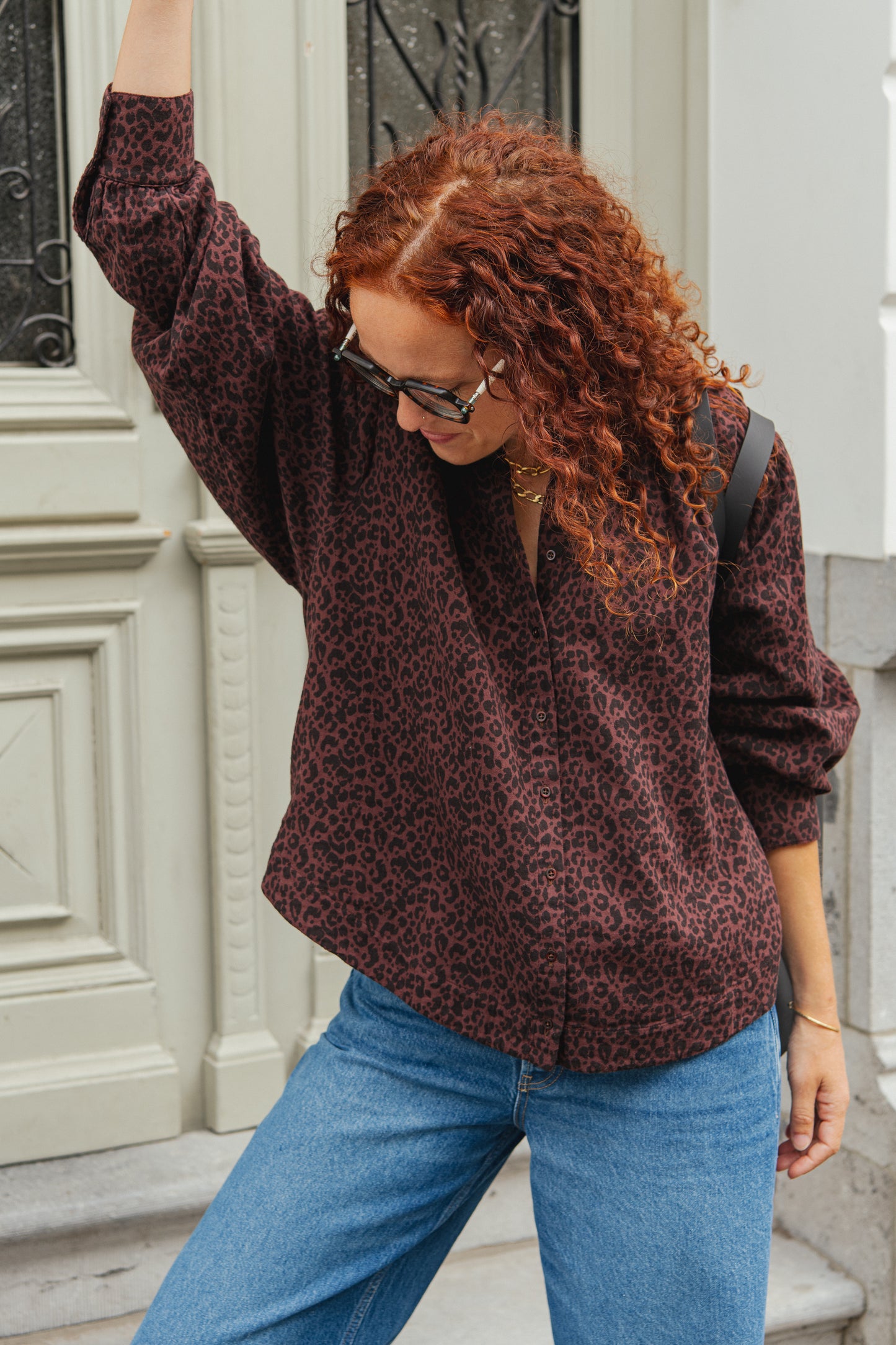 LAST ONE in XS - Ava Blouse - Leopard