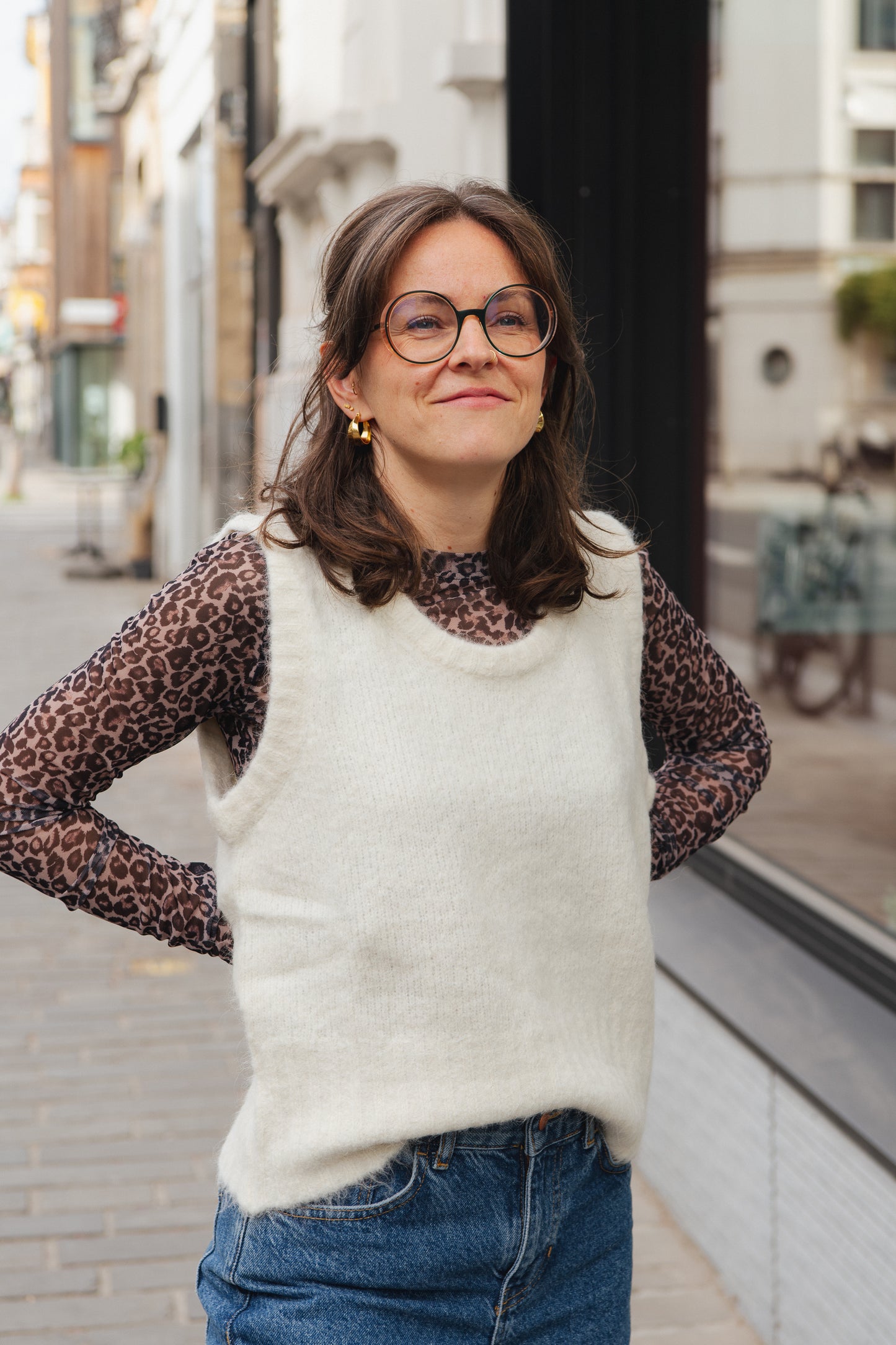 Dora Mesh T-Shirt - Leopard